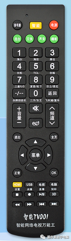 TV001 万能遥控器按键面板